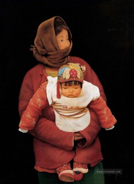 mutter spielt ihrem kind Ölbilder verkaufen - Mutter und Kind WJT chinesische